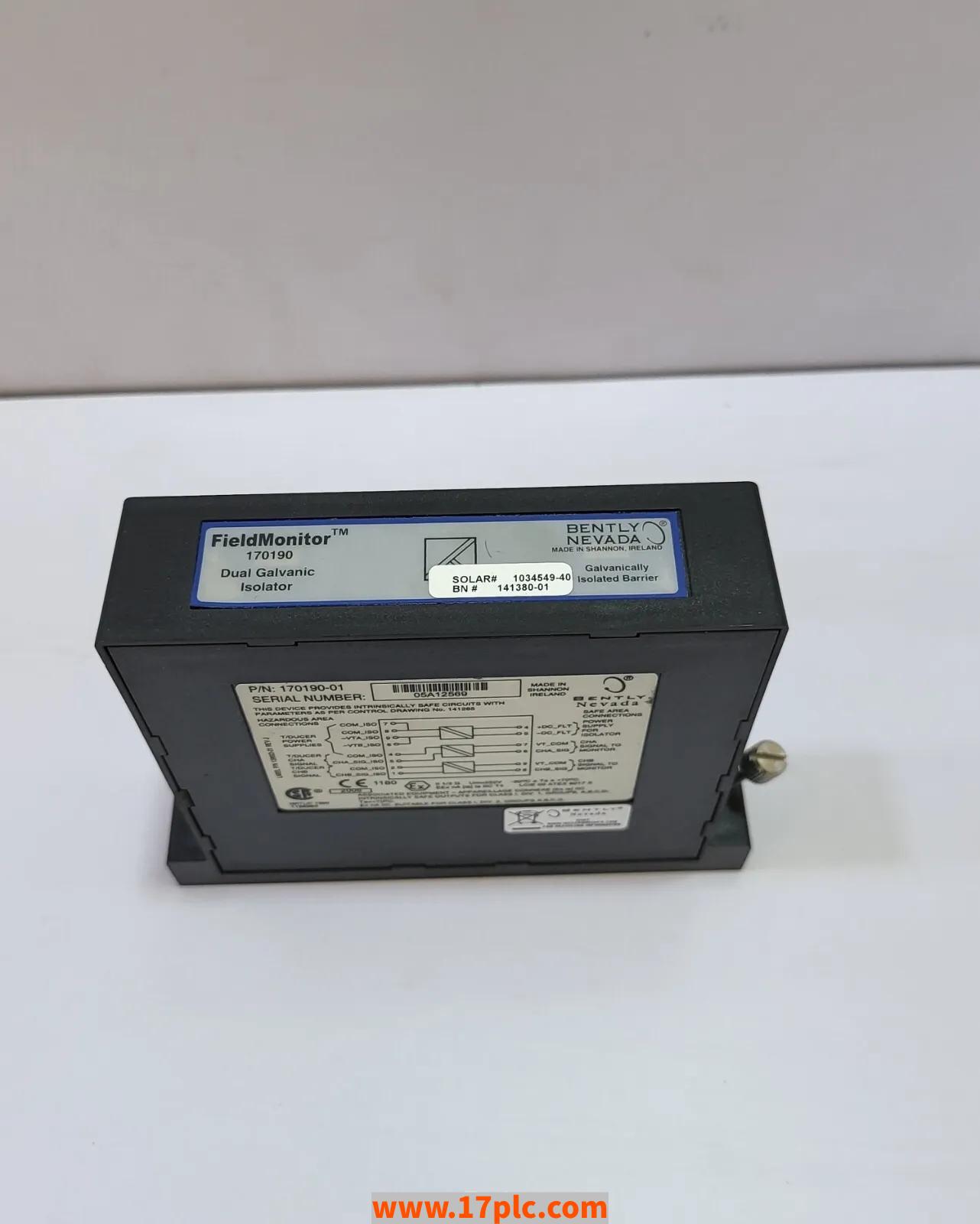170190模块 品牌 本特利Bently Nevada 产地美国 进口模块 全新原装 原厂 海关进货 品牌 保质2年 现货现发 包退
