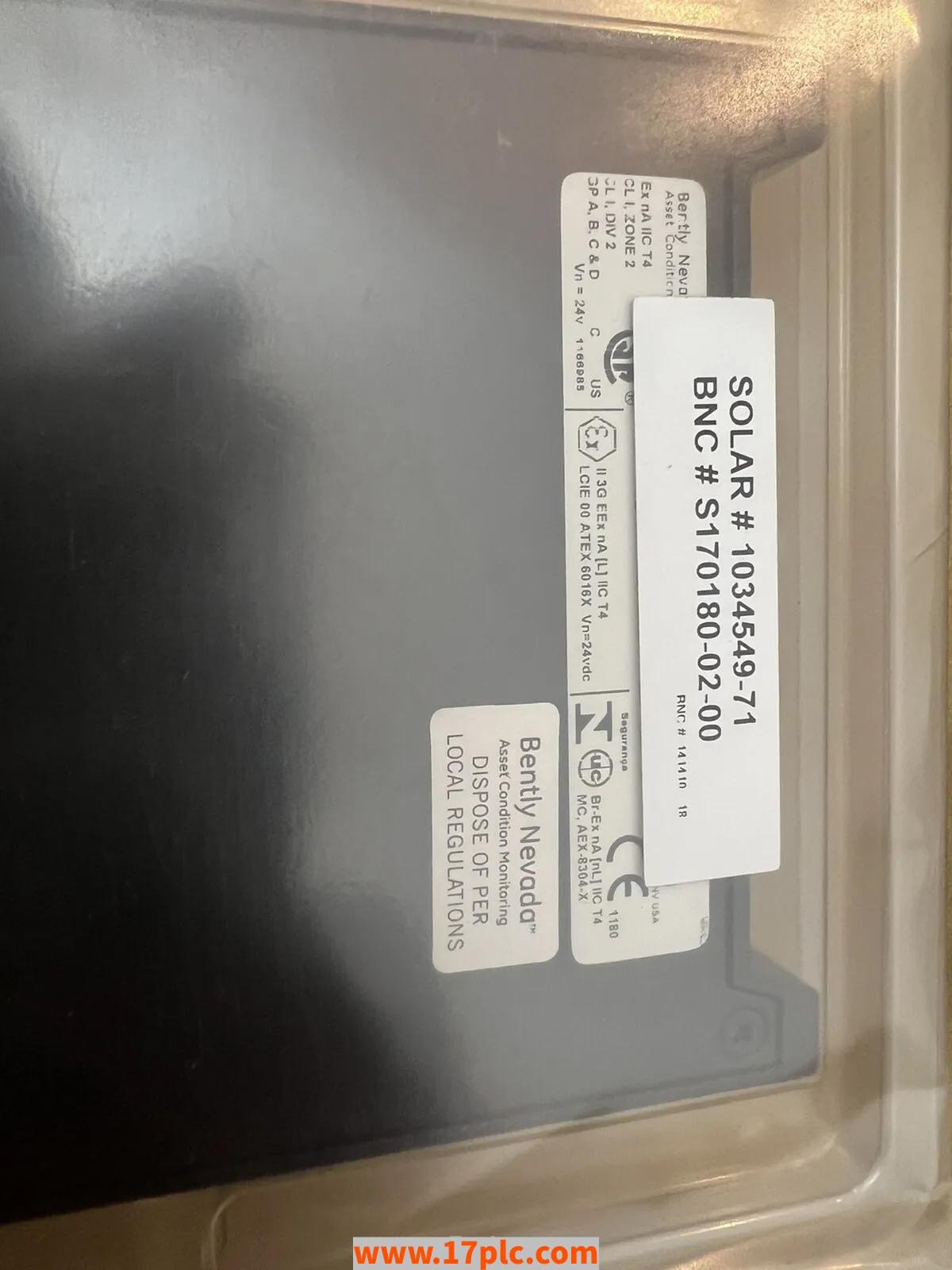 170180-02-00模块 品牌 本特利Bently Nevada 产地美国 全新现货供应 货源充足 PLC/可编程控制系统