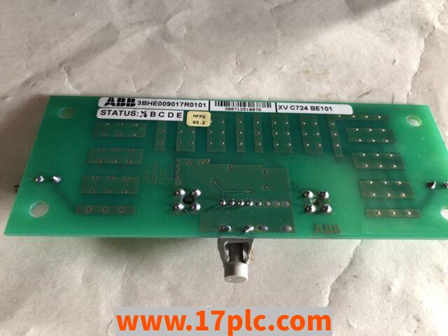 XVC724BE101 3BHE009017R01模块 品牌 ABB 产地瑞典 DCS模块 全新原装现货供应