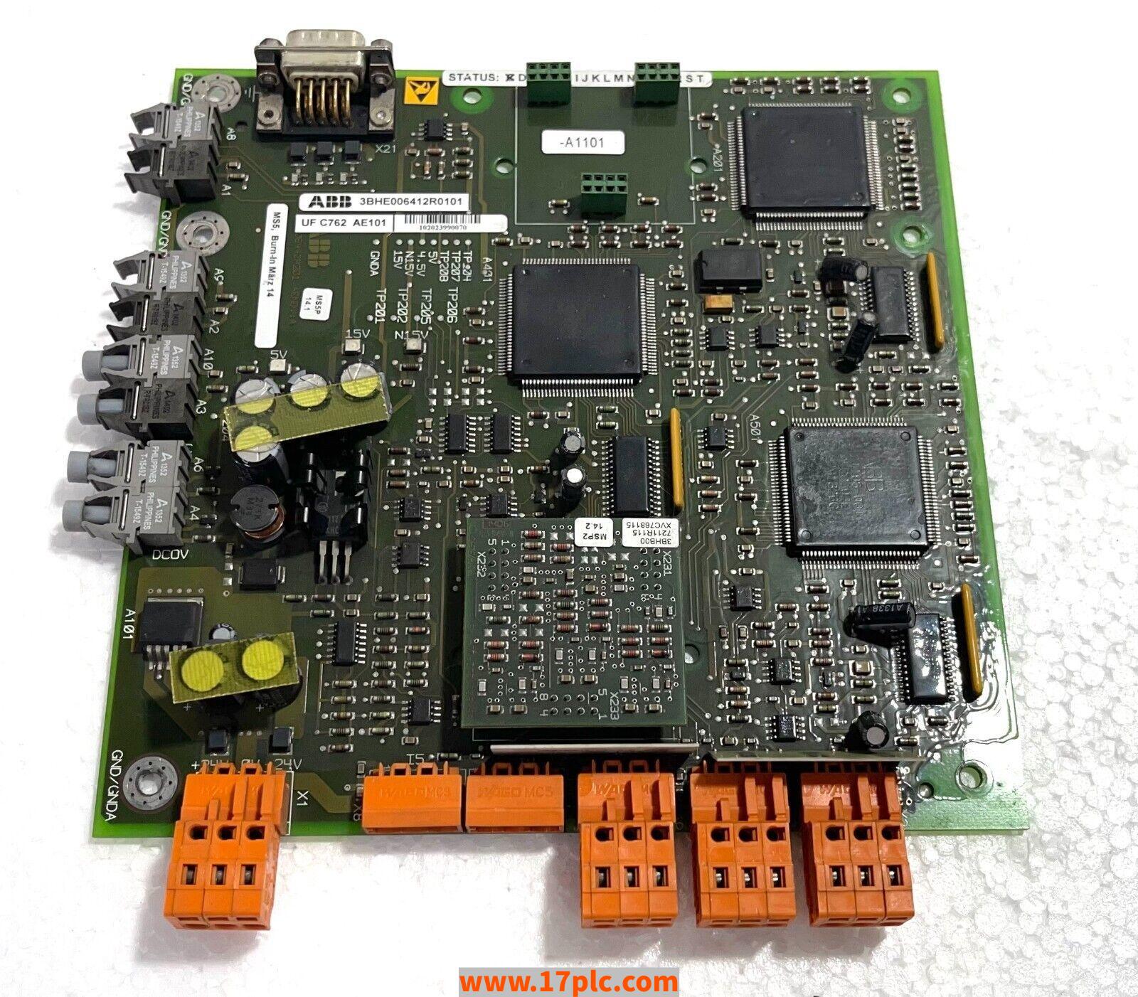 UFC762AE101 3BHE006412R0101模块 品牌 ABB 产地瑞典 进口模块 全新原装 原厂 海关进货 品牌 保质2年 现货现发 包退