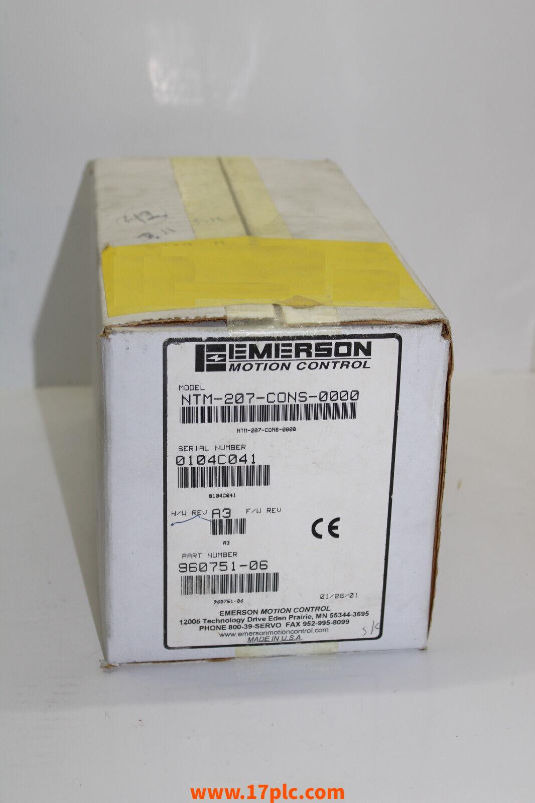 NTM-207-CONS-0000模块 品牌 艾默生EMERSON 产地美国 全新现货供应 货源充足 PLC/可编程控制系统