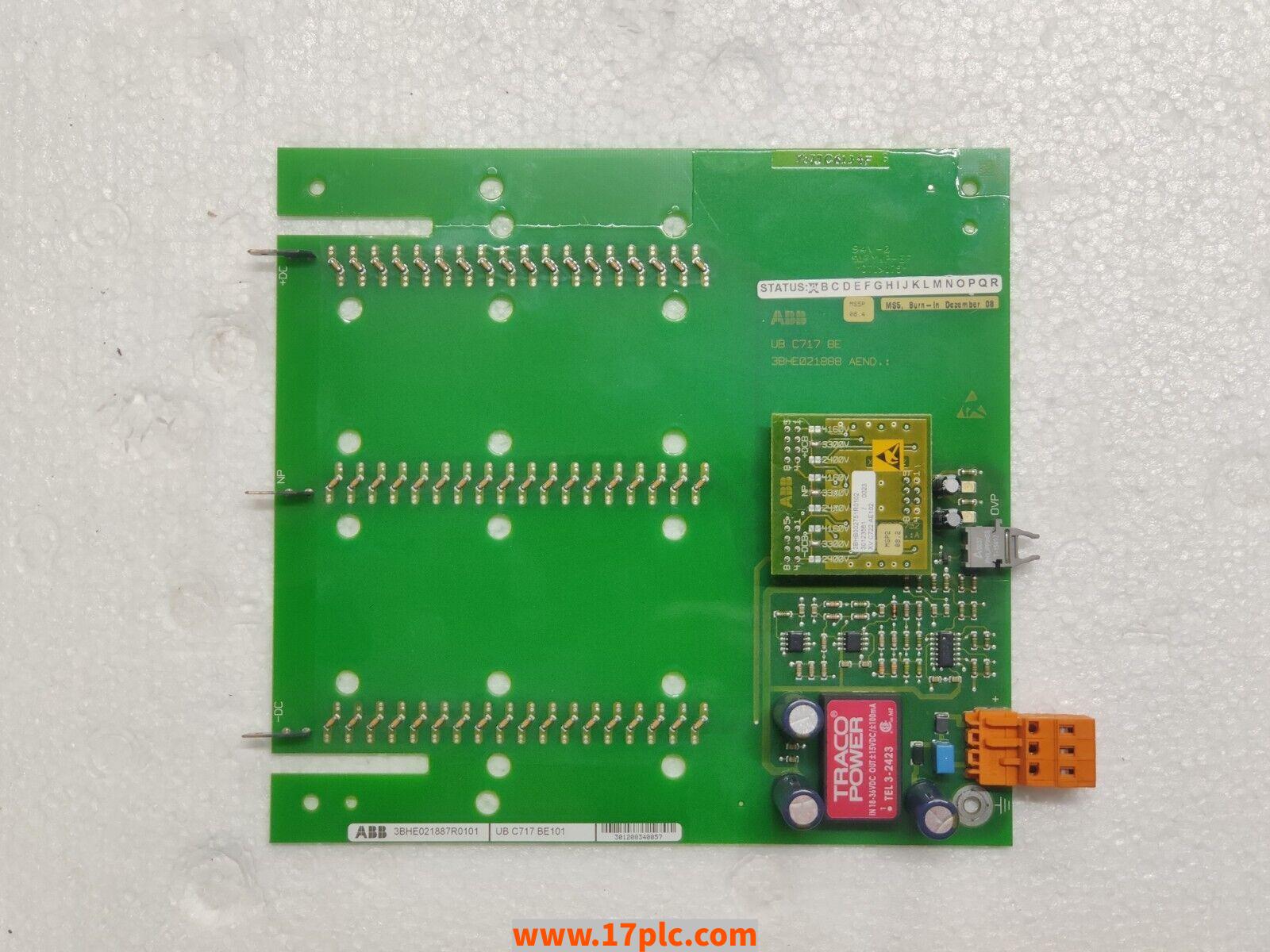 UBC717BE101 3BHE021887R0101模块 品牌 ABB 产地瑞典 原装进口模块正品全新现货 保质2年