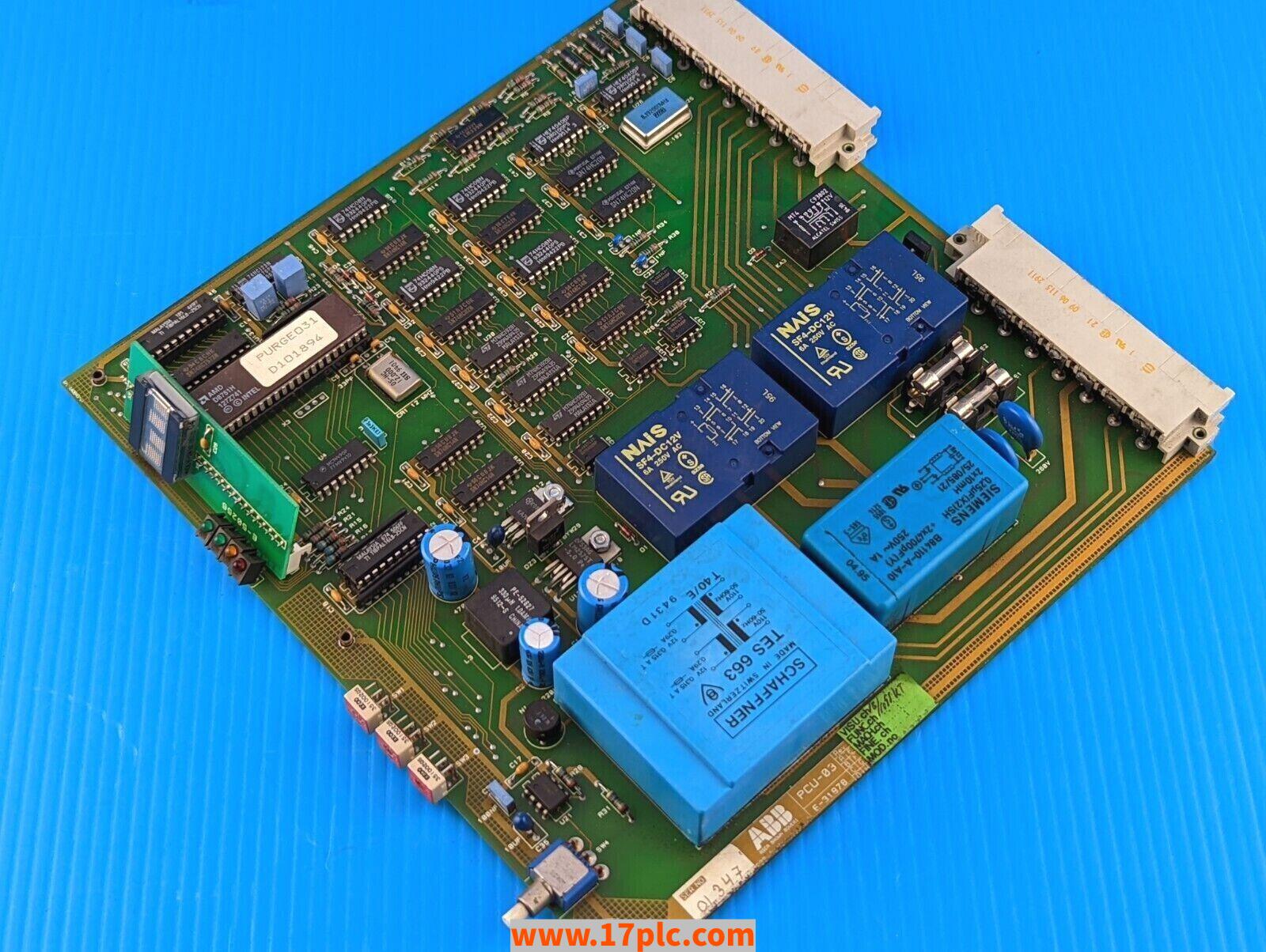 PCU-03模块 品牌 ABB 产地瑞典 DCS模块 全新原装现货供应