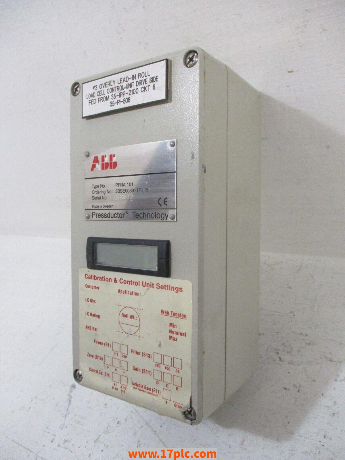 PFRA101 3BSE003911R115模块 品牌 ABB 产地瑞典 原装全新进口正品现货供应中，现货现发，保质2年