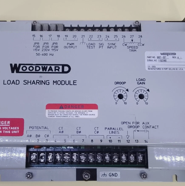 9907-027 负载共享模块 WOODWARD 未拆封  闪电发货  全新正品  价格实惠